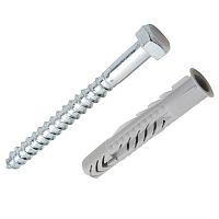 Дюбель Fischer UX 10X60 + шуруп (4 шт). пакет 126961 картинка